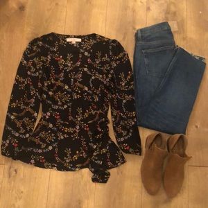LOFT Wrap Woven Top